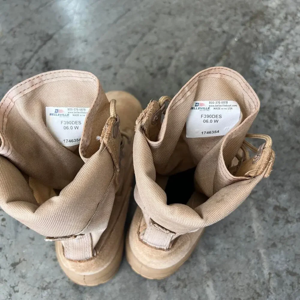 Belleville tan suede